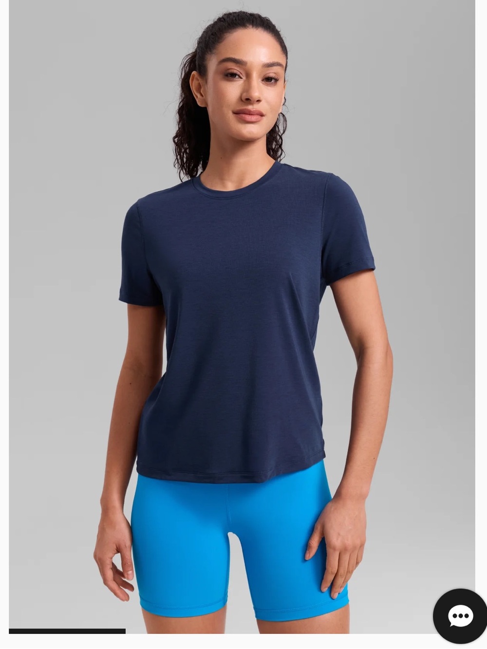 CRZ Yoga Quick Dry Crewneck in Navy